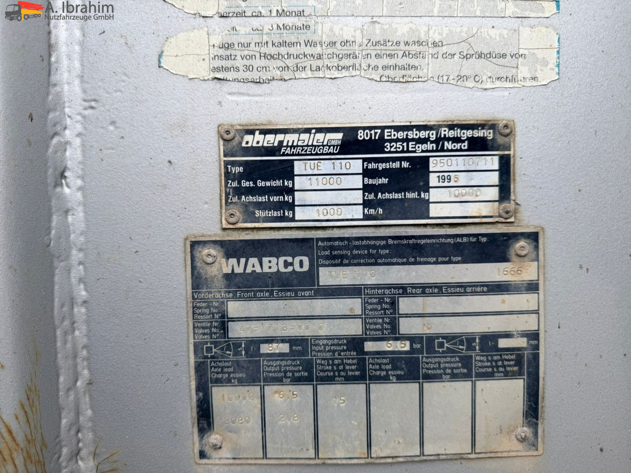 Obermaier TUE110 SDAH Tieflader | Trommelbremse | Rampen | 7.2 Plattform | Stützfuß vorne - Lavloader tilhenger: bilde 5 Obermaier TUE110 SDAH Tieflader | Trommelbremse | Rampen | 7.2 Plattform | Stützfuß vorne - Lavloader tilhenger: bilde 5