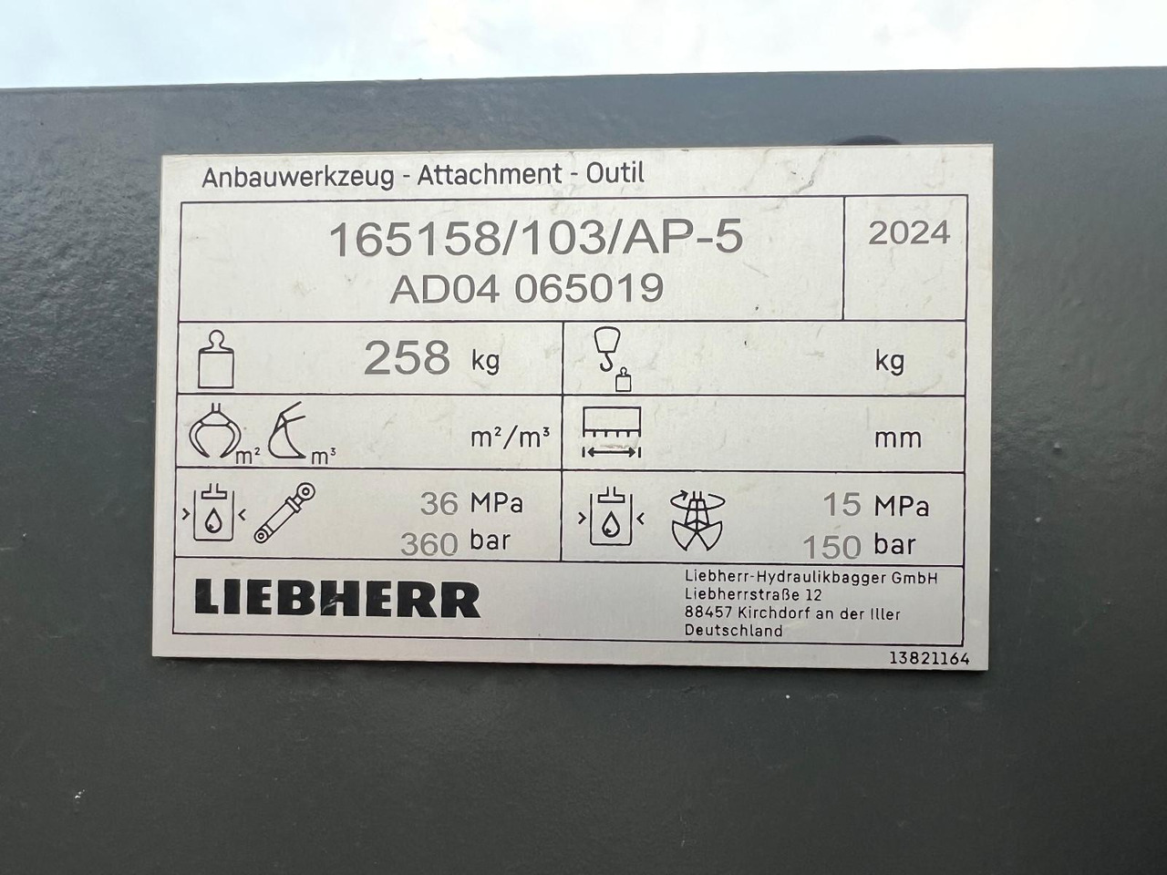 Liebherr SW 48 Likufix - Klype for Hjulgraver: bilde 4 Liebherr SW 48 Likufix - Klype for Hjulgraver: bilde 4