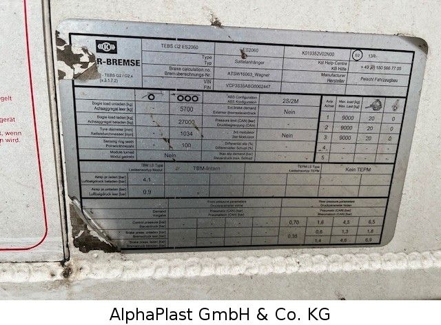 Peischl Schubboden kein Stas - Med walking floor semitrailer: bilde 4 Peischl Schubboden kein Stas - Med walking floor semitrailer: bilde 4