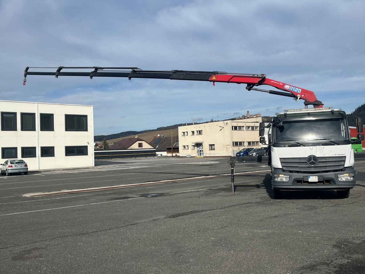 Planbil, Kranbil Mercedes truck ATEGO, 1527, Crane HMF 1120 - K5: bilde 14