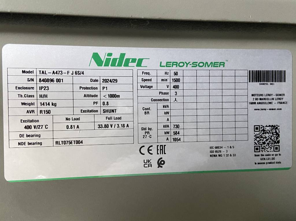 Perkins 2806D-E18TAG1A - 700 kVA Generator - DPX-19816 - Elektrisk generator: bilde 4 Perkins 2806D-E18TAG1A - 700 kVA Generator - DPX-19816 - Elektrisk generator: bilde 4