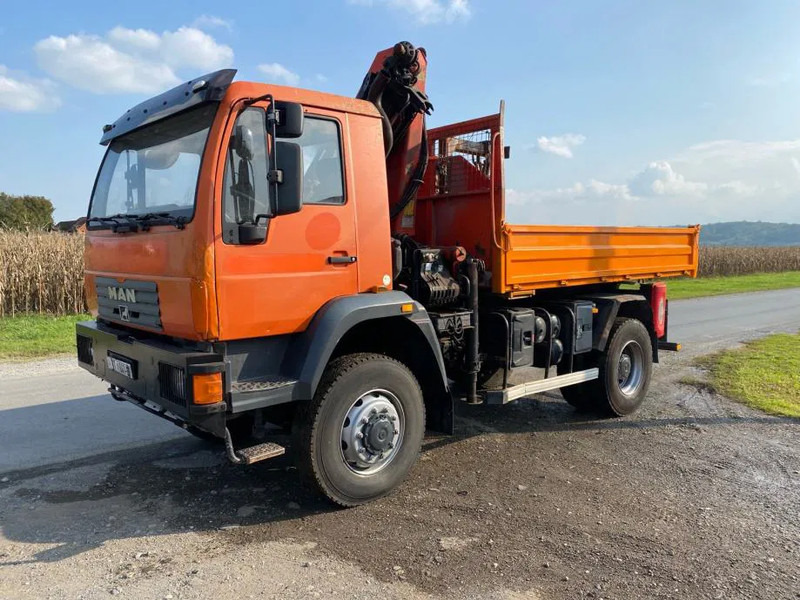 MAN LE 18-280 , 4X4 , Tipper , Palfinger PK 9501 - Tippbil, Kranbil: bilde 3 MAN LE 18-280 , 4X4 , Tipper , Palfinger PK 9501 - Tippbil, Kranbil: bilde 3