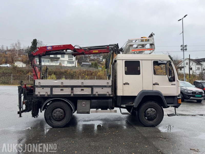 1997 MAN 8.224 LAEC 4x4 linjebil med kran og selvnivellerende mannskapskorg - Kranbil: bilde 4 1997 MAN 8.224 LAEC 4x4 linjebil med kran og selvnivellerende mannskapskorg - Kranbil: bilde 4