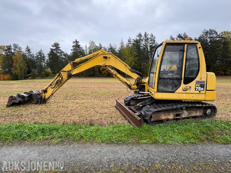 2005 Komatsu PC 75R gravemaskin med gummibelter - Gravemaskin: bilde 2 2005 Komatsu PC 75R gravemaskin med gummibelter - Gravemaskin: bilde 2