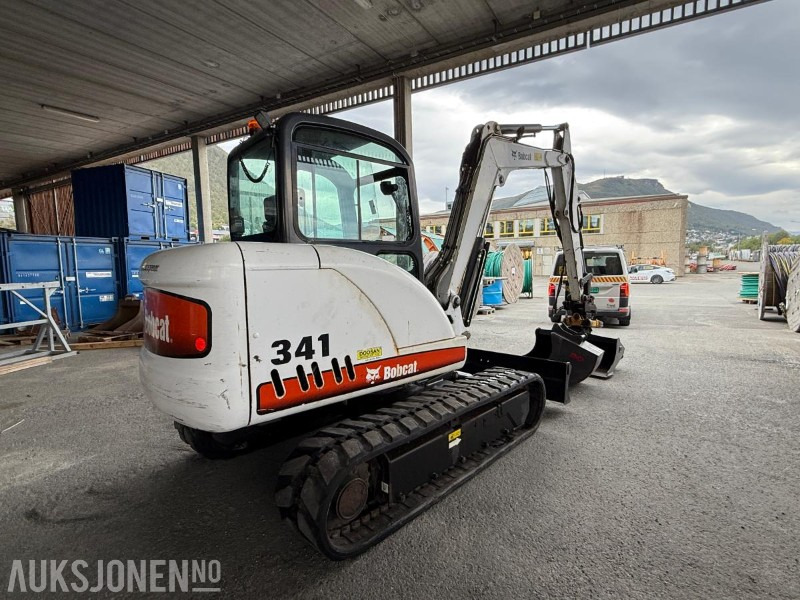 2010 Bobcat 341G Gravemaskin - 2 Skuffer - Engcon tiltrotator - Sertifisert - 6129T - Gravemaskin: bilde 4 2010 Bobcat 341G Gravemaskin - 2 Skuffer - Engcon tiltrotator - Sertifisert - 6129T - Gravemaskin: bilde 4