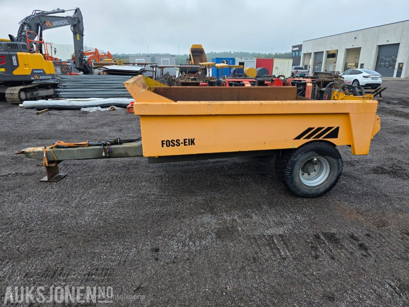 2012 Foss-eik dumperhenger hydraulisk med baklem - Tillatt totaltvekt 10400 kg - Anleggsmaskiner: bilde 2 2012 Foss-eik dumperhenger hydraulisk med baklem - Tillatt totaltvekt 10400 kg - Anleggsmaskiner: bilde 2
