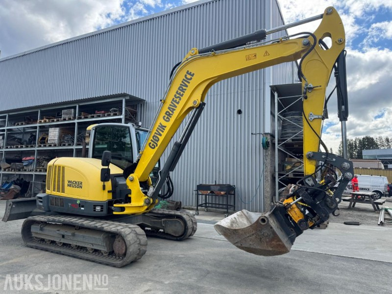 2016 Wacker Neuson ET 90 GRAVEMASKIN MED ROTOTILT, SENTRALSMØRING OG 3 SKUFFER - Gravemaskin: bilde 5 2016 Wacker Neuson ET 90 GRAVEMASKIN MED ROTOTILT, SENTRALSMØRING OG 3 SKUFFER - Gravemaskin: bilde 5