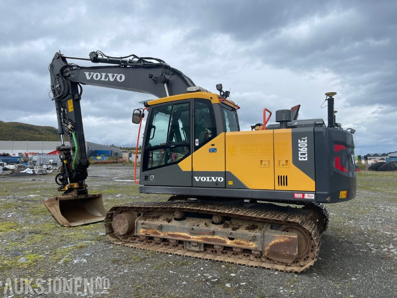 2018 Volvo EC 160 EL Gravemaskin med Engcon tiltrotator, Leica GPS, Sentralsmøring, Hk S60, 5327 timer - Gravemaskin: bilde 3 2018 Volvo EC 160 EL Gravemaskin med Engcon tiltrotator, Leica GPS, Sentralsmøring, Hk S60, 5327 timer - Gravemaskin: bilde 3