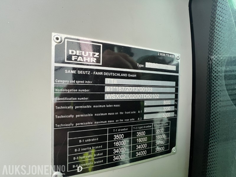 Traktor 2019 Deutz Agrotron 6120 TTV - Stoll frontlaster: bilde 42