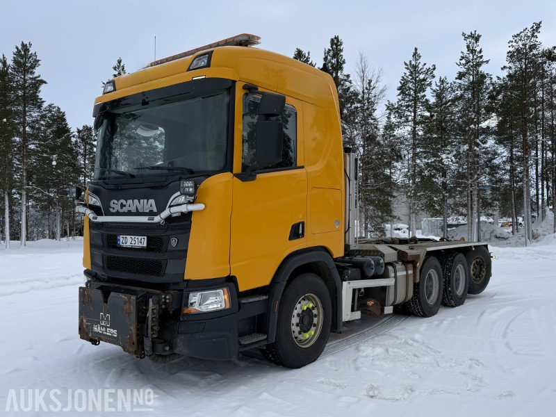 2019 Scania R580 V8 8X4 Tridem Krokbil - Brøyterigget - Palfinger - 267100KM - Krokbil: bilde 1 2019 Scania R580 V8 8X4 Tridem Krokbil - Brøyterigget - Palfinger - 267100KM - Krokbil: bilde 1