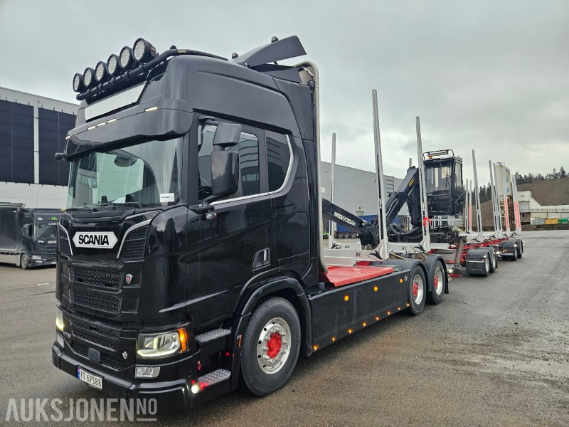 2020 Scania R730 B6x4NB med henger - Tømmerbil, Kranbil: bilde 1 2020 Scania R730 B6x4NB med henger - Tømmerbil, Kranbil: bilde 1