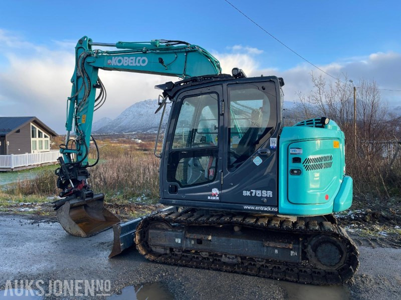 2021 Kobelco SK75SR-7 Gravemaskin med skjær, tiltrotator med gripekassett, nylig sertifisert, kun 2400 timer - Gravemaskin: bilde 3 2021 Kobelco SK75SR-7 Gravemaskin med skjær, tiltrotator med gripekassett, nylig sertifisert, kun 2400 timer - Gravemaskin: bilde 3