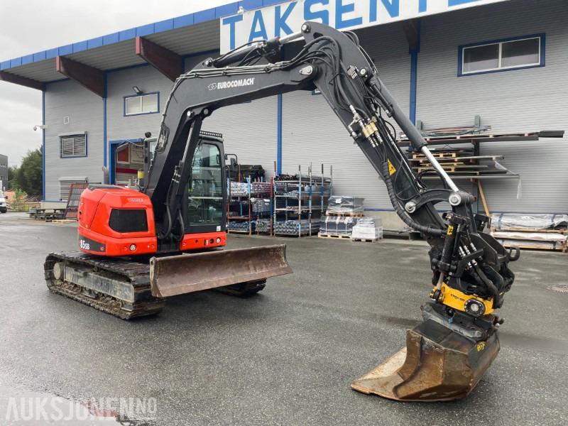 2022 Eurocomach 85SB. Engcon tilt, sentralsmøring, to skuffer, - Gravemaskin: bilde 4 2022 Eurocomach 85SB. Engcon tilt, sentralsmøring, to skuffer, - Gravemaskin: bilde 4