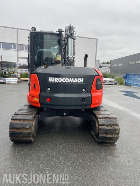2022 Eurocomach 85SB. Engcon tilt, sentralsmøring, to skuffer, - Gravemaskin: bilde 2 2022 Eurocomach 85SB. Engcon tilt, sentralsmøring, to skuffer, - Gravemaskin: bilde 2