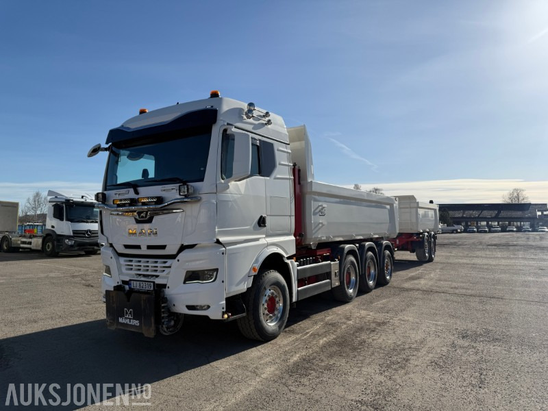 2022 MAN TGX 35.510 - Bil og henger. Grus og asfalt kasser - Tippbil: bilde 1 2022 MAN TGX 35.510 - Bil og henger. Grus og asfalt kasser - Tippbil: bilde 1