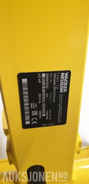 2024 Wacker DPU5545 Vibroplate - Vals: bilde 5 2024 Wacker DPU5545 Vibroplate - Vals: bilde 5