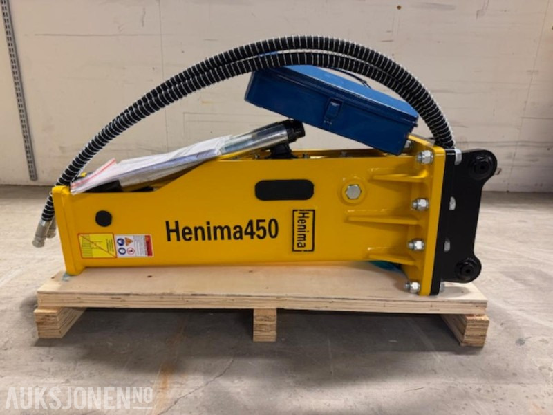 NY HENIMA 450 PIGGHAMMER TIL 1,2-3 TONNS GRAVEMASKIN S30 M/GARANTI - Annet utstyr: bilde 1 NY HENIMA 450 PIGGHAMMER TIL 1,2-3 TONNS GRAVEMASKIN S30 M/GARANTI - Annet utstyr: bilde 1