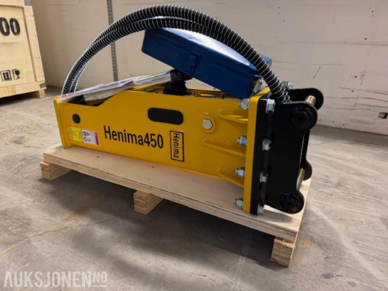 NY HENIMA 450 PIGGHAMMER TIL 1,2-3 TONNS GRAVEMASKIN S30 M/GARANTI - Annet utstyr: bilde 2 NY HENIMA 450 PIGGHAMMER TIL 1,2-3 TONNS GRAVEMASKIN S30 M/GARANTI - Annet utstyr: bilde 2