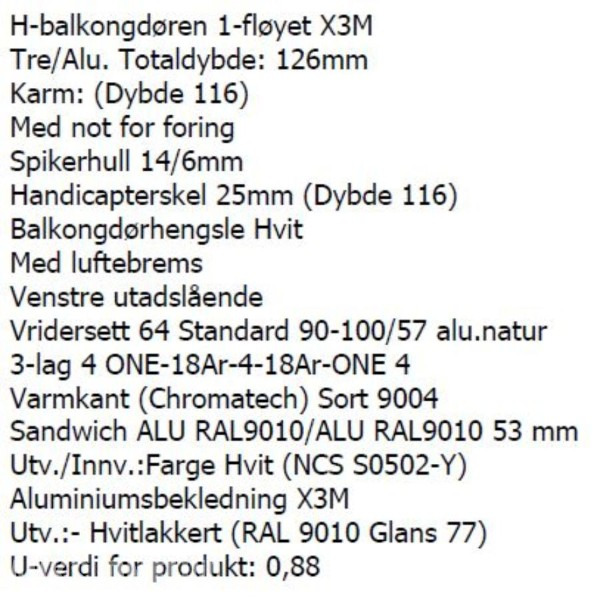 Balkongdører - Anleggsmaskiner: bilde 2 Balkongdører - Anleggsmaskiner: bilde 2