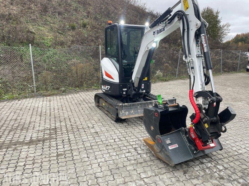Bobcat E27 Rototilt R1, Graveskuff, fast pusseskuff - Minigraver: bilde 2 Bobcat E27 Rototilt R1, Graveskuff, fast pusseskuff - Minigraver: bilde 2