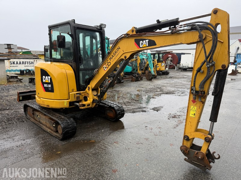 Cat 303.5E - Minigraver - SMP hurtigfeste S40 - SMP graveskuff + smalskuff - 7204 timer - Minigraver: bilde 3 Cat 303.5E - Minigraver - SMP hurtigfeste S40 - SMP graveskuff + smalskuff - 7204 timer - Minigraver: bilde 3