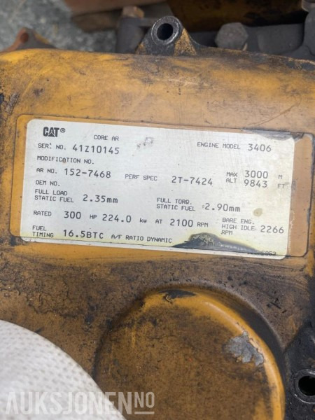 Cat 980 motor 3406 - Anleggsmaskiner: bilde 5 Cat 980 motor 3406 - Anleggsmaskiner: bilde 5