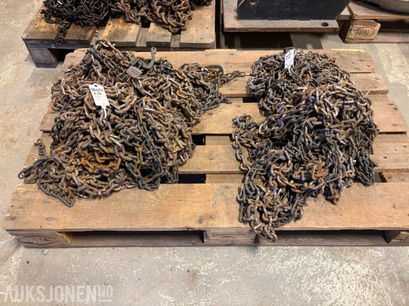 Kjettingsett 2stk 460/85 R38 - Landbruksteknikk: bilde 1 Kjettingsett 2stk 460/85 R38 - Landbruksteknikk: bilde 1