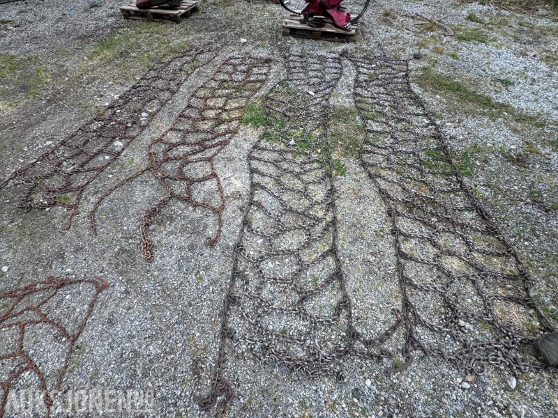 Traktor piggkjetting - 4 stk - 9,5 mm tykkelse - 650/38 og 540/28 - Landbruksteknikk: bilde 1 Traktor piggkjetting - 4 stk - 9,5 mm tykkelse - 650/38 og 540/28 - Landbruksteknikk: bilde 1