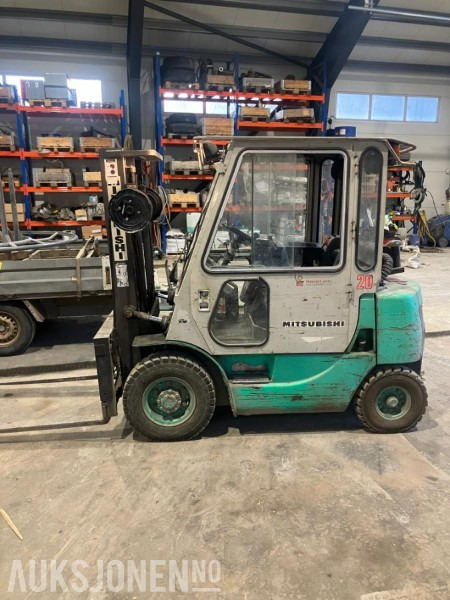 1994 Mitsubishi FD- 20/Cap, gaffeltruck - Materialhåndteringsutstyr: bilde 2 1994 Mitsubishi FD- 20/Cap, gaffeltruck - Materialhåndteringsutstyr: bilde 2
