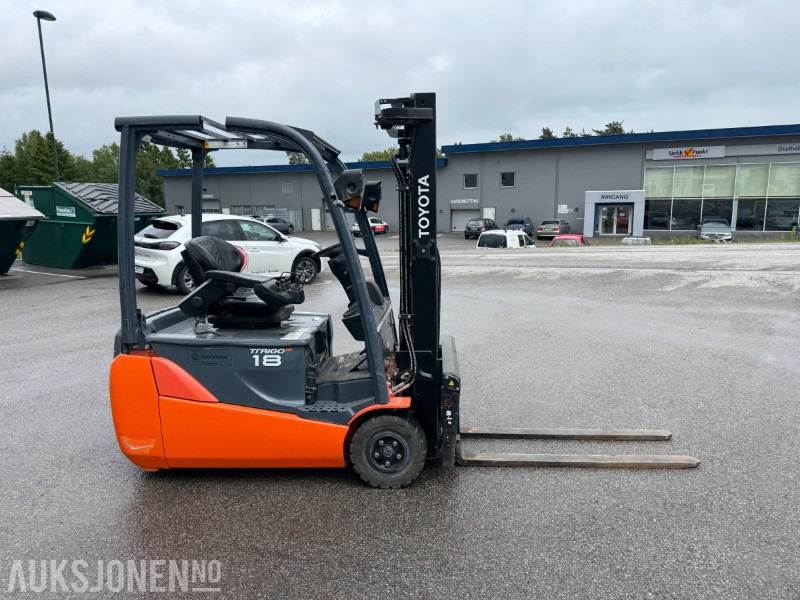 2013 Toyota 8FBET18 elektrisk gaffeltruck - Materialhåndteringsutstyr: bilde 4 2013 Toyota 8FBET18 elektrisk gaffeltruck - Materialhåndteringsutstyr: bilde 4