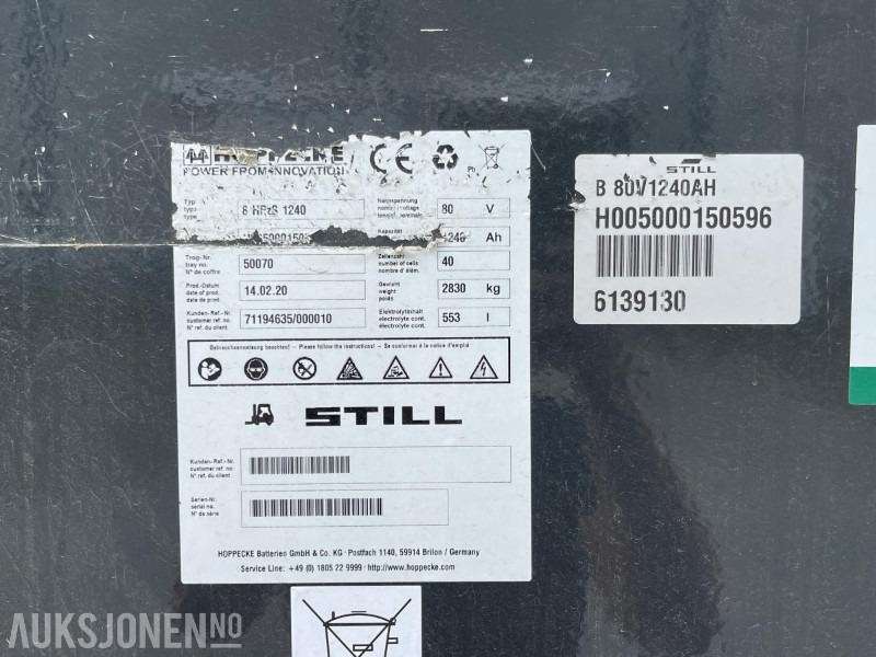 Materialhåndteringsutstyr 2020 Still RX60-60 Elektrisk Truck, leveres med ny sertifisering: bilde 20