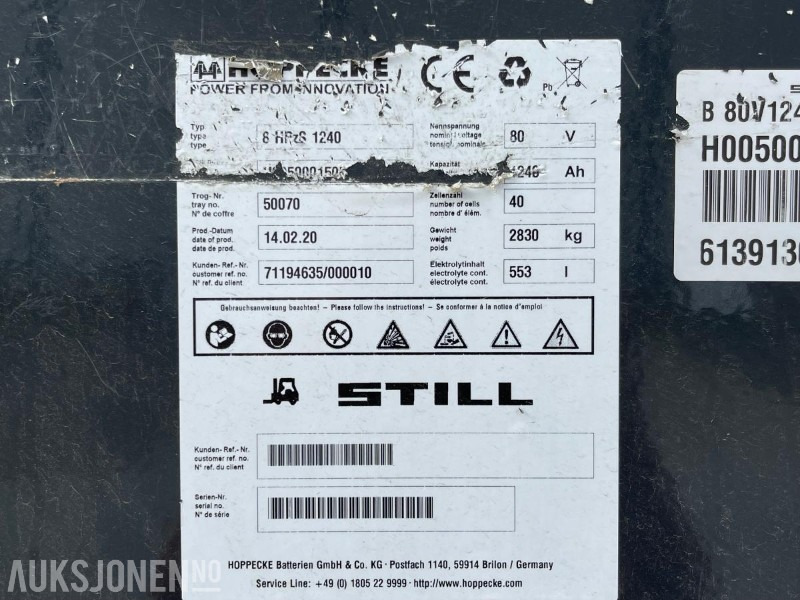 Materialhåndteringsutstyr 2020 Still RX60-60 Elektrisk Truck, leveres med ny sertifisering: bilde 19