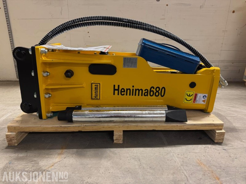 NY HENIMA PIGGHAMMER TIL 4-7 TONNS GRAVEMASKIN S40 M/GARANTI - Hydraulisk hammer: bilde 1 NY HENIMA PIGGHAMMER TIL 4-7 TONNS GRAVEMASKIN S40 M/GARANTI - Hydraulisk hammer: bilde 1