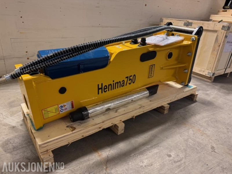 NY HENIMA PIGGHAMMER TIL 6-9 TONNS GRAVEMASKIN S50 M/GARANTI - Hydraulisk hammer: bilde 3 NY HENIMA PIGGHAMMER TIL 6-9 TONNS GRAVEMASKIN S50 M/GARANTI - Hydraulisk hammer: bilde 3