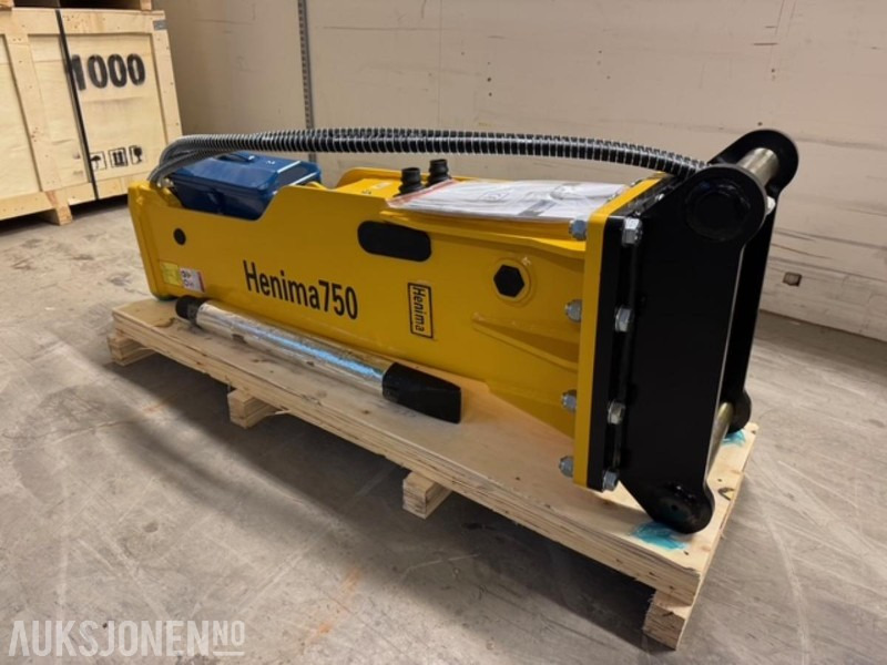 NY HENIMA PIGGHAMMER TIL 6-9 TONNS GRAVEMASKIN S50 M/GARANTI - Hydraulisk hammer: bilde 2 NY HENIMA PIGGHAMMER TIL 6-9 TONNS GRAVEMASKIN S50 M/GARANTI - Hydraulisk hammer: bilde 2
