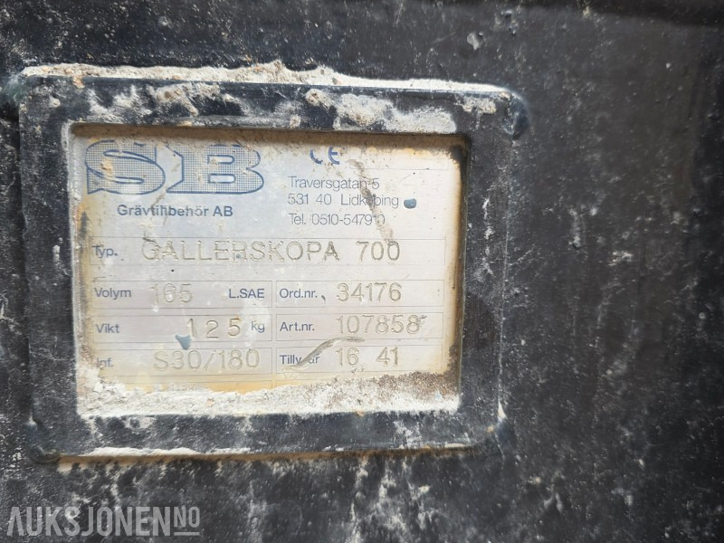 SB Sorteringsskuff 700 S30 - Anleggsmaskiner: bilde 5 SB Sorteringsskuff 700 S30 - Anleggsmaskiner: bilde 5
