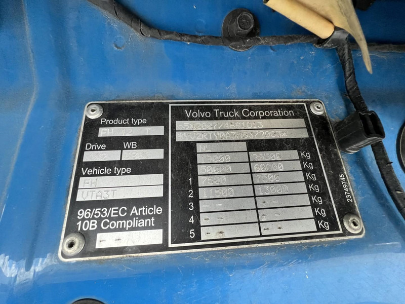 Trekkvogn Volvo FH 460 4x2 trekker Globetrotter / 2x Fuel Tank: bilde 17 Trekkvogn Volvo FH 460 4x2 trekker Globetrotter / 2x Fuel Tank: bilde 17