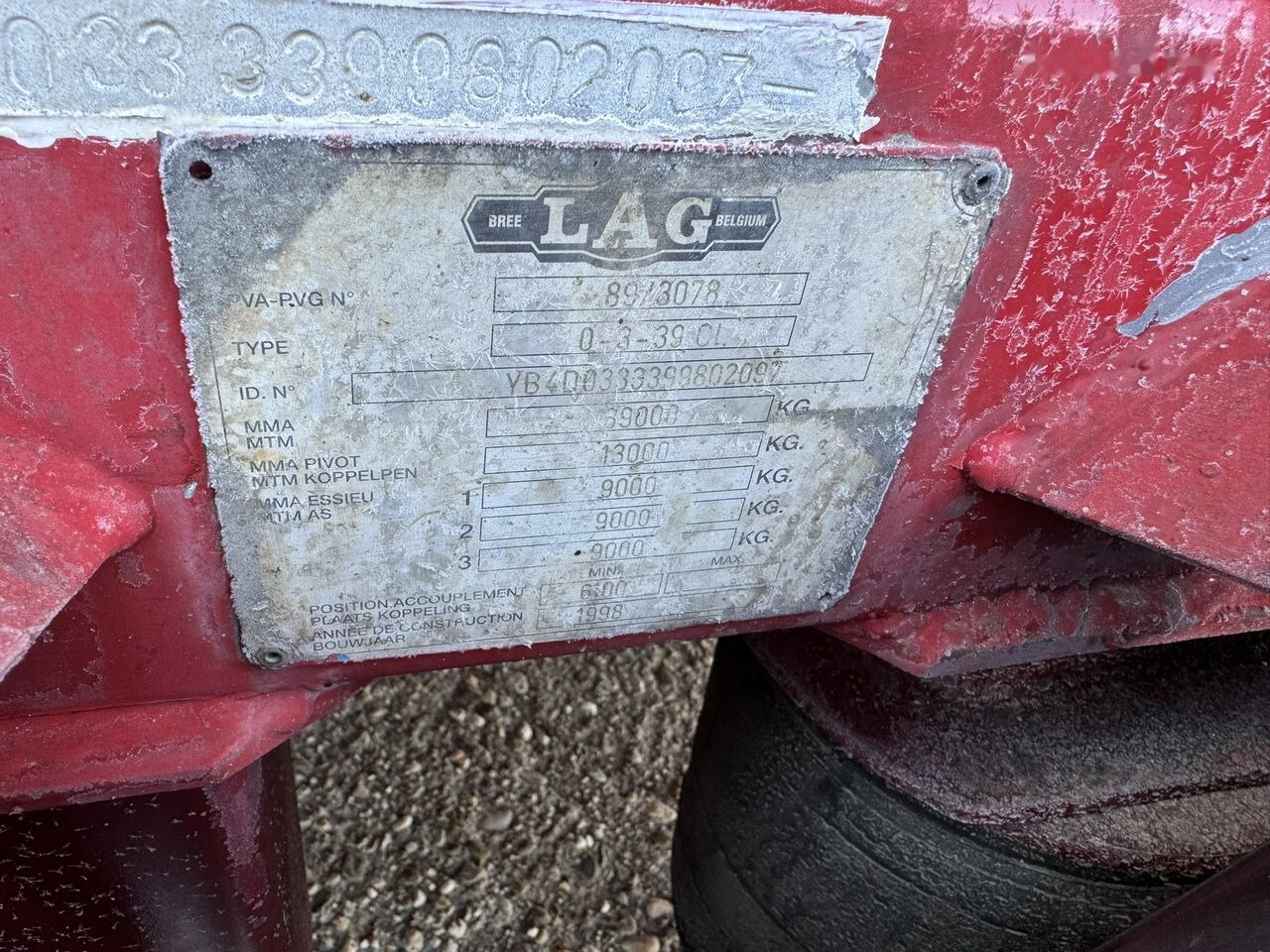 Leie LAG cisterna 30 T - sasiu inox - inox alimentar - 1998 LAG cisterna 30 T - sasiu inox - inox alimentar - 1998: bilde 11