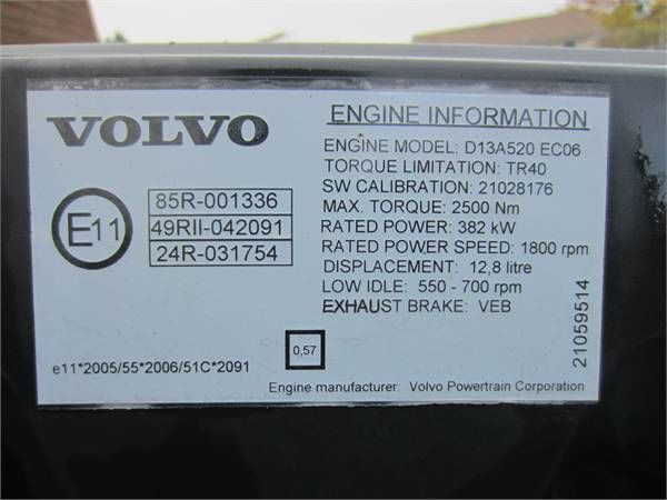 Volvo D13A 520 HP VEB E5   Volvo FH 13 - Motor for Lastebil: bilde 3 Volvo D13A 520 HP VEB E5   Volvo FH 13 - Motor for Lastebil: bilde 3