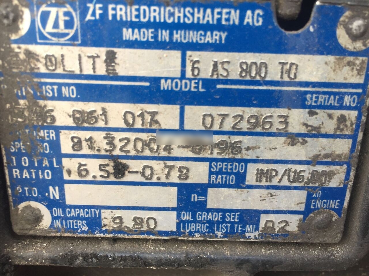 ZF Ecolite 6AS800TO truck - Girkasse for Lastebil: bilde 1 ZF Ecolite 6AS800TO truck - Girkasse for Lastebil: bilde 1
