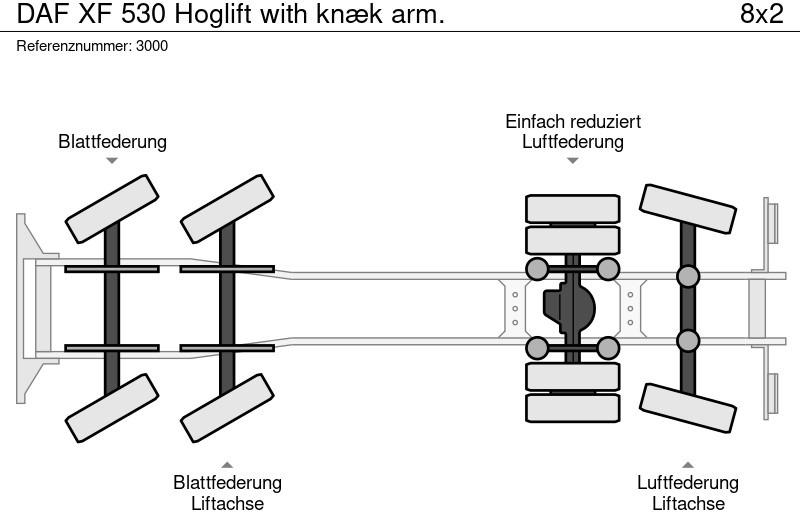 Krokbil DAF XF 530 Hoglift with knæk arm.: bilde 19