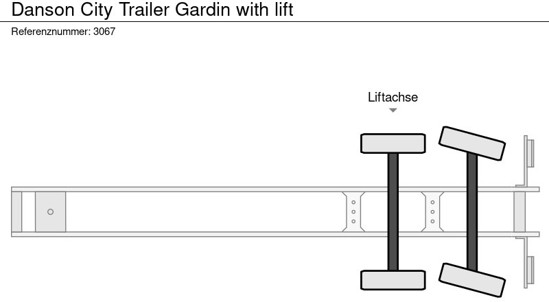 Transporter semitrailer DANSON City Trailer Gardin with lift: bilde 14