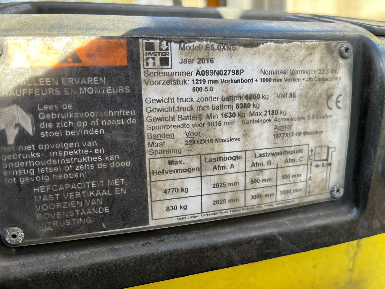 Leie Hyster E5.0XNS Hyster E5.0XNS: bilde 8 Leie Hyster E5.0XNS Hyster E5.0XNS: bilde 8