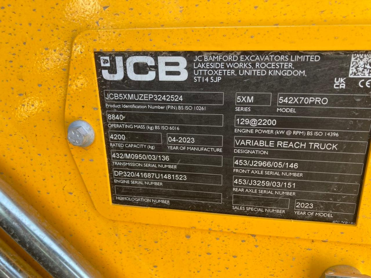 JCB 542-70 AGRI PROAKTION - Teleskoplastere: bilde 5 JCB 542-70 AGRI PROAKTION - Teleskoplastere: bilde 5