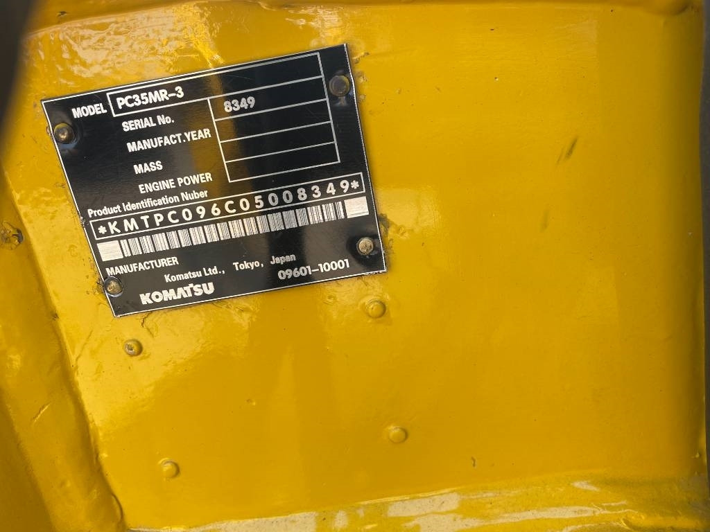 Minigraver Komatsu PC 35: bilde 7