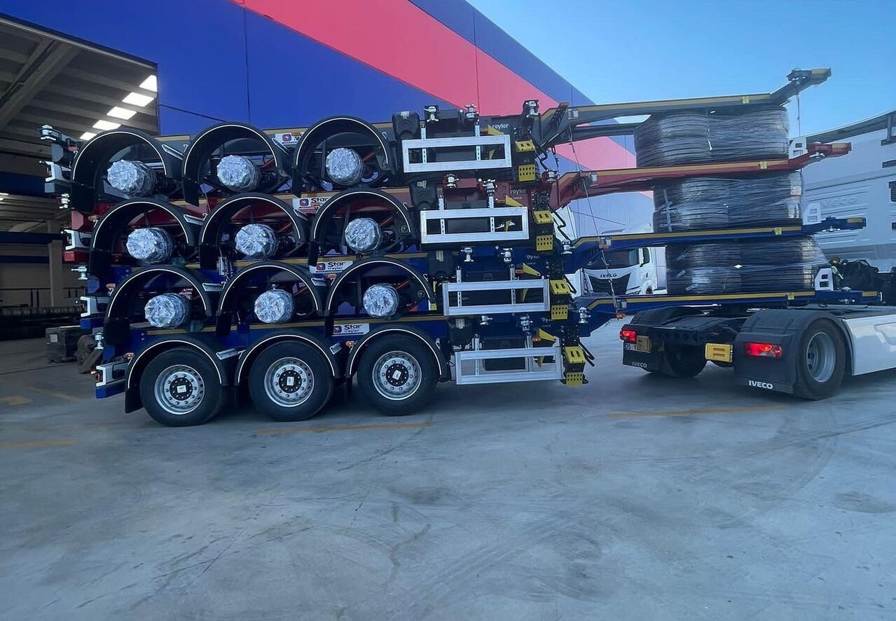 Star Yagcilar Telescopic container carrier - Container-transport/ Vekselflak semitrailer: bilde 5 Star Yagcilar Telescopic container carrier - Container-transport/ Vekselflak semitrailer: bilde 5