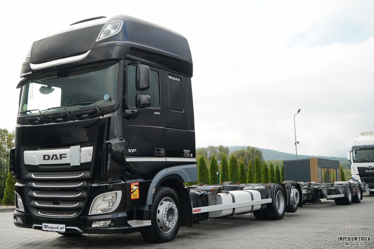 DAF XF 480 / BDF / 6X2 / ZESTAW TANDEM / SSC / KLIMATYZACJA POSTOJOWA / OŚ PODNOSZONA / WECON / PO KONTRAKCIE SERWISOWYM - Container-transport/ Vekselflak lastebil: bilde 1 DAF XF 480 / BDF / 6X2 / ZESTAW TANDEM / SSC / KLIMATYZACJA POSTOJOWA / OŚ PODNOSZONA / WECON / PO KONTRAKCIE SERWISOWYM - Container-transport/ Vekselflak lastebil: bilde 1