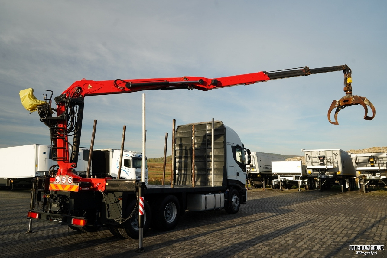 IVECO STRALIS 560 / 6X4 / DO DREWNA / DO DRZEWA / DO LASU / HDS PALFINGER EPSILON / UDŹWIG - 5 250 KG - Tømmerbil, Kranbil: bilde 5 IVECO STRALIS 560 / 6X4 / DO DREWNA / DO DRZEWA / DO LASU / HDS PALFINGER EPSILON / UDŹWIG - 5 250 KG - Tømmerbil, Kranbil: bilde 5