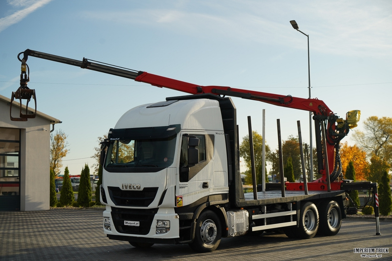IVECO STRALIS 560 / 6X4 / DO DREWNA / DO DRZEWA / DO LASU / HDS PALFINGER EPSILON / UDŹWIG - 5 250 KG - Tømmerbil, Kranbil: bilde 2 IVECO STRALIS 560 / 6X4 / DO DREWNA / DO DRZEWA / DO LASU / HDS PALFINGER EPSILON / UDŹWIG - 5 250 KG - Tømmerbil, Kranbil: bilde 2