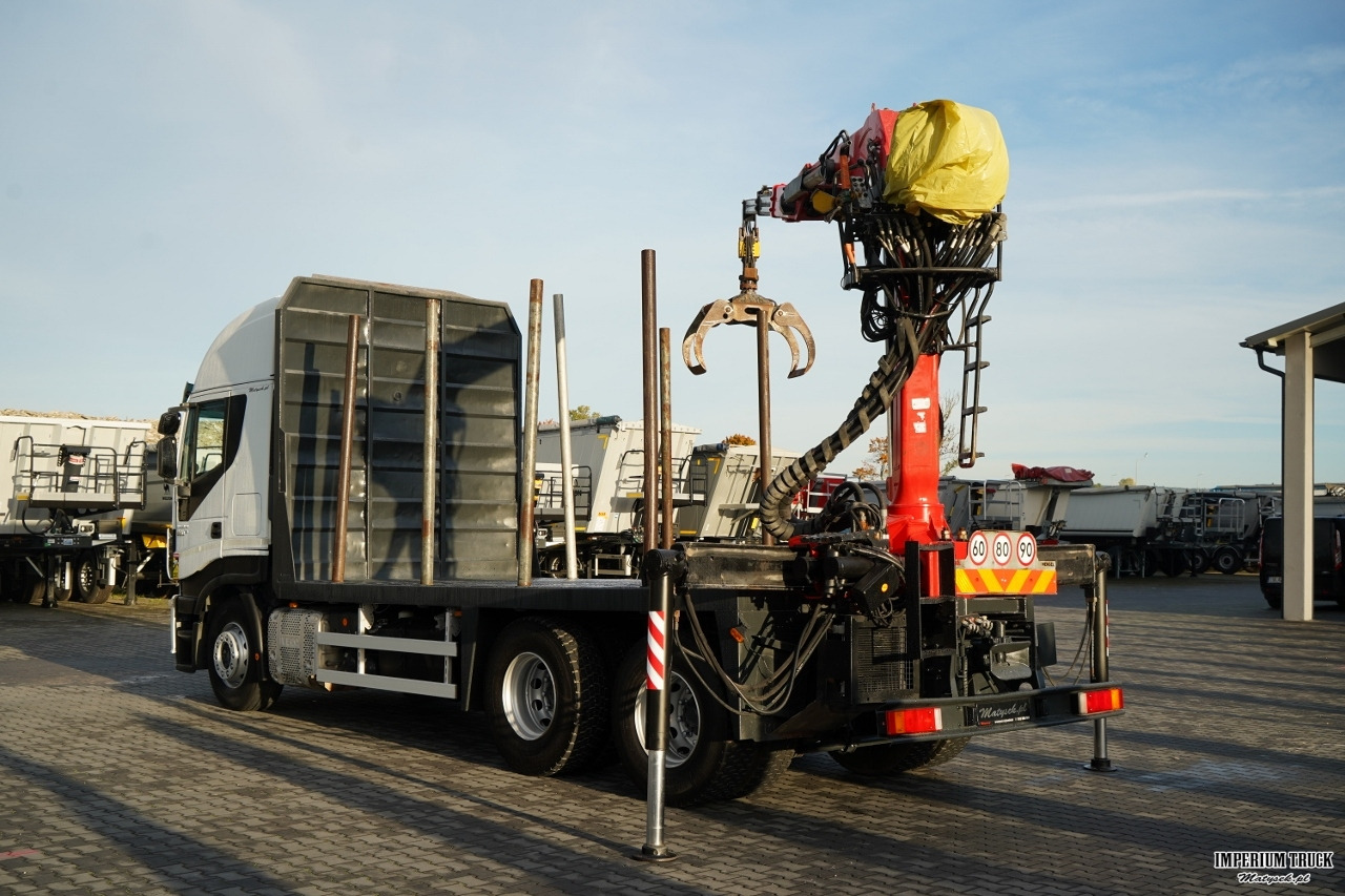 IVECO STRALIS 560 / 6X4 / DO DREWNA / DO DRZEWA / DO LASU / HDS PALFINGER EPSILON / UDŹWIG - 5 250 KG - Tømmerbil, Kranbil: bilde 4 IVECO STRALIS 560 / 6X4 / DO DREWNA / DO DRZEWA / DO LASU / HDS PALFINGER EPSILON / UDŹWIG - 5 250 KG - Tømmerbil, Kranbil: bilde 4